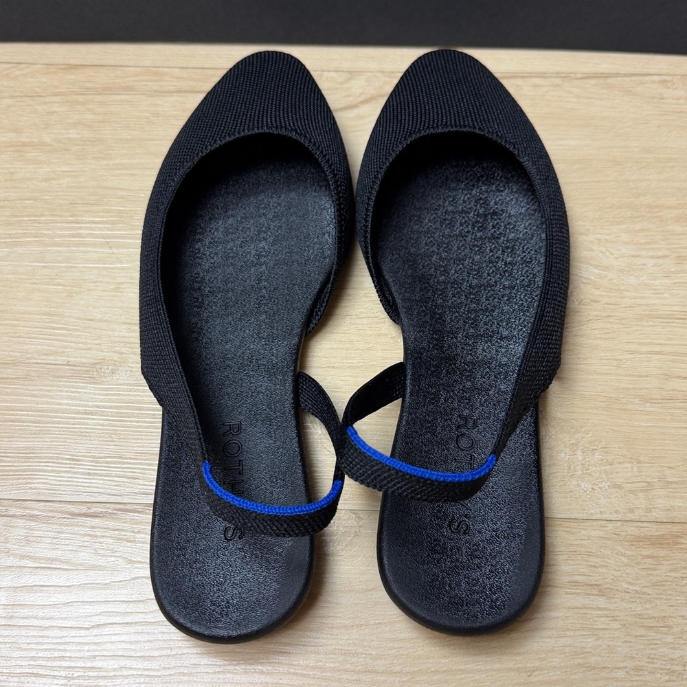 Rothy's The Almond Sling Back Black Size 8 1/2 US - Picture 6 of 9